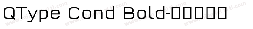 QType Cond Bold字体转换